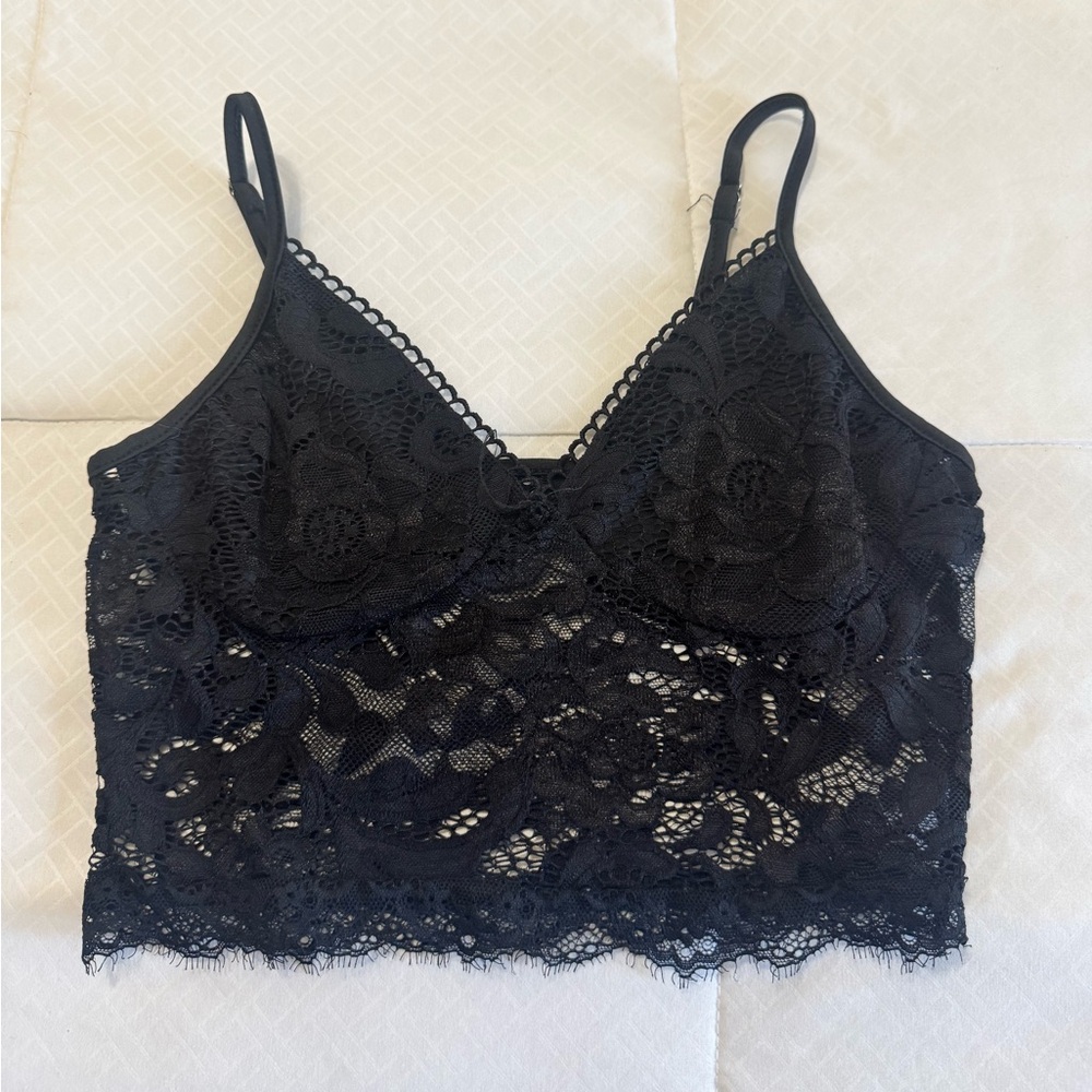 SHEIN Black Lace Bandeau